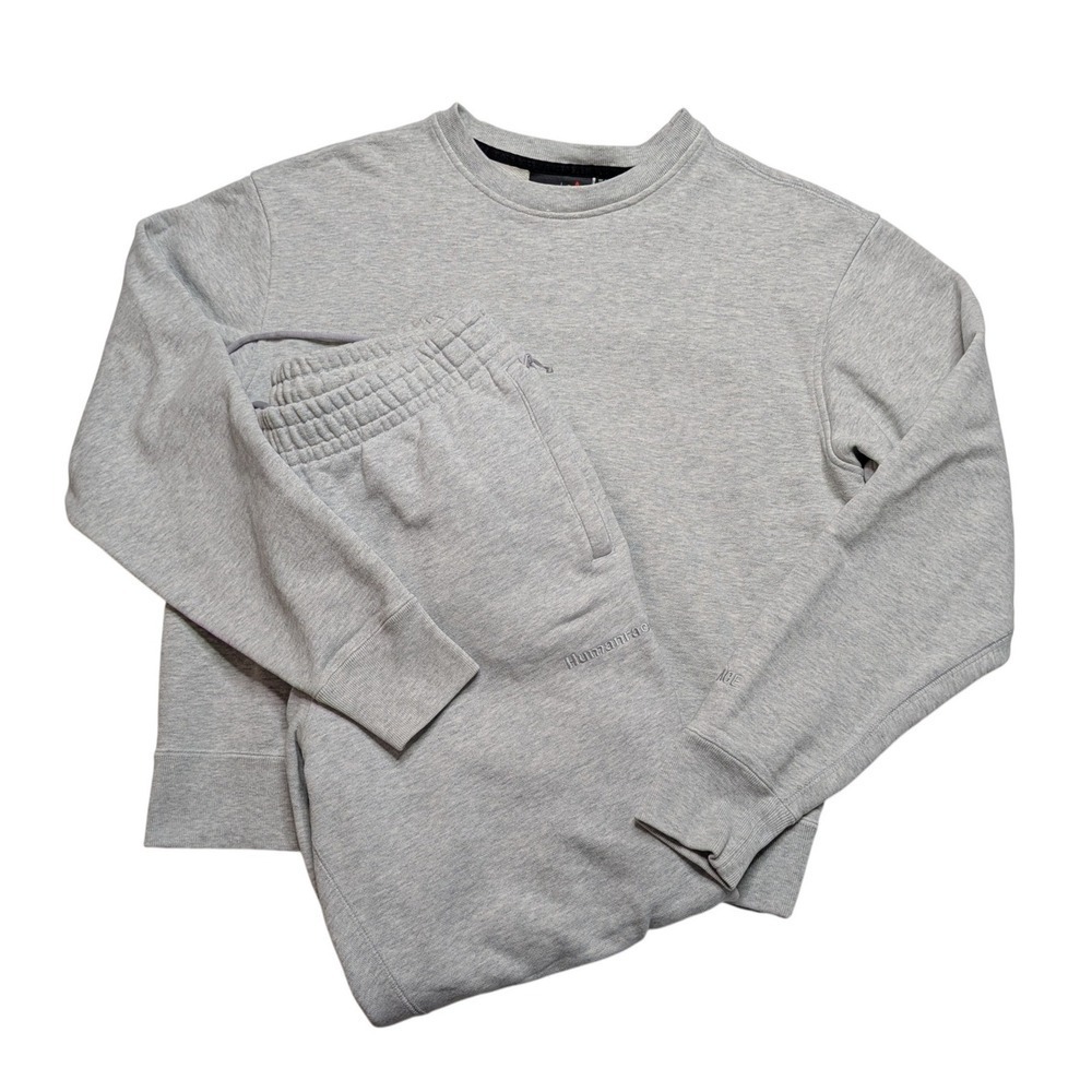 Adidas x Pharrell Humanrace Sweatsuit Men's M/L Gray Crewneck Joggers Set